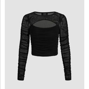 NWT - Shop Cider - Hollow Out Voile Top - Size XS&M - BRAND NEW WITH TAGS